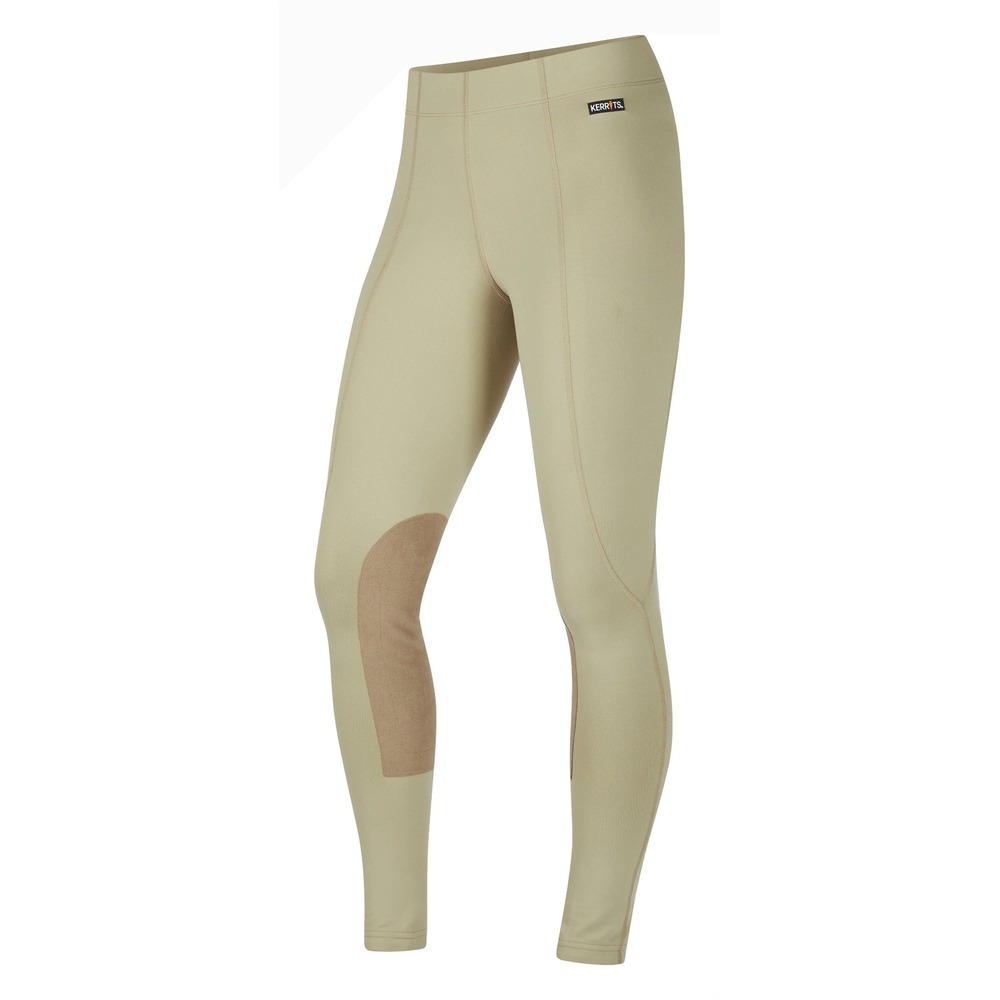 Kerrits Kids Performance Equestrian Riding Tights Tan XS Knee Patch Breeches